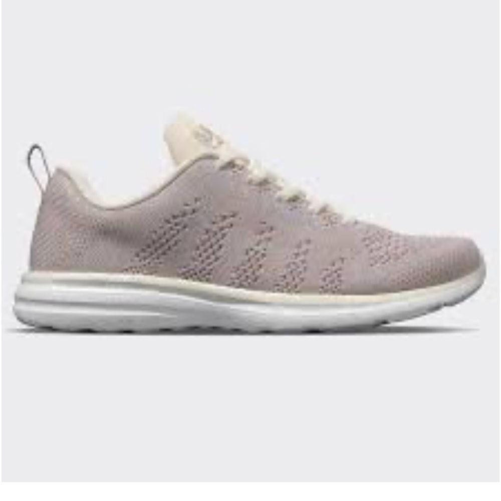 New APL x Free People Techloom Pro 10.5 Gray Pink Lace-Up Lightweight Trainers